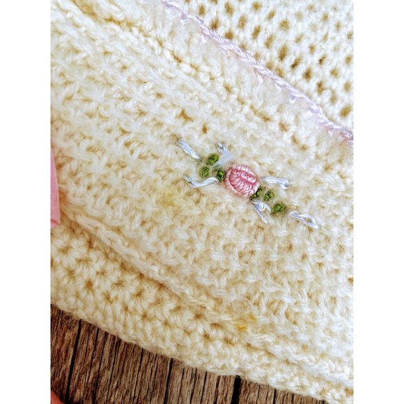 Antique lot crochet baby hat Wool/cotton - Picture 14 of 16